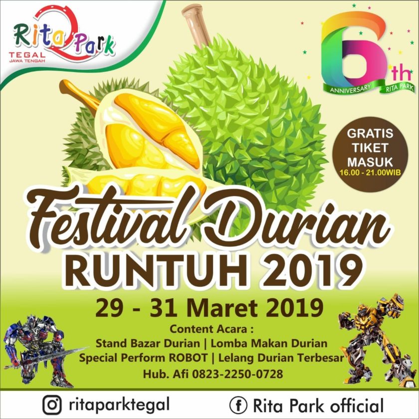 Festival Durian Runtuh 2019 di Tegal