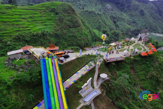 Wisata Rainbow Slide Guci Tegal
